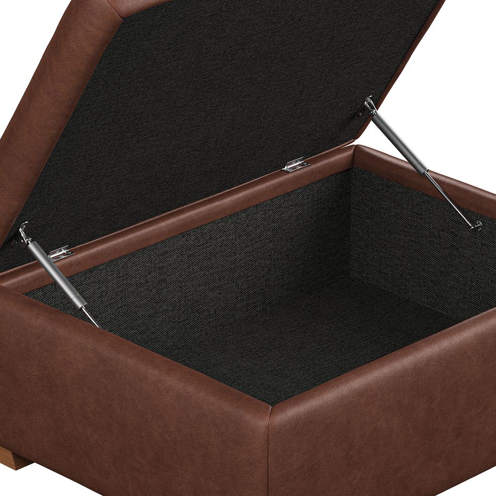 Selby Storage Footstool in Virgo Chestnut Leather 9