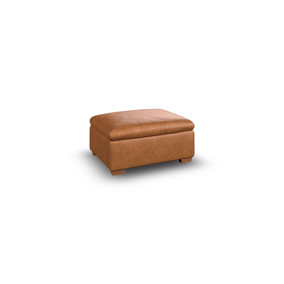 Selby Storage Footstool in Virgo Cognac Leather 1