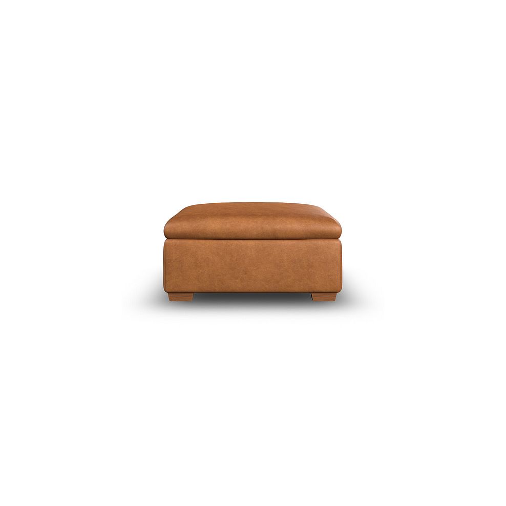 Selby Storage Footstool in Virgo Cognac Leather 3