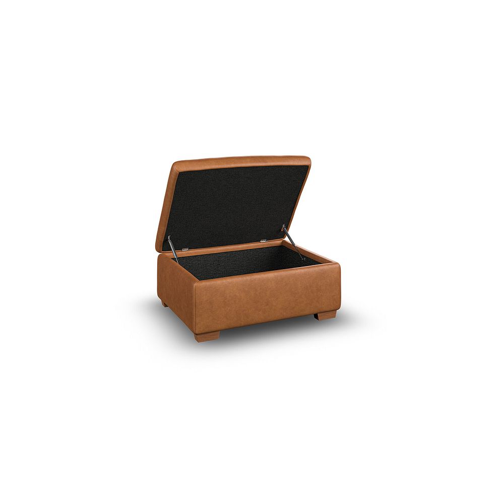 Selby Storage Footstool in Virgo Cognac Leather 3
