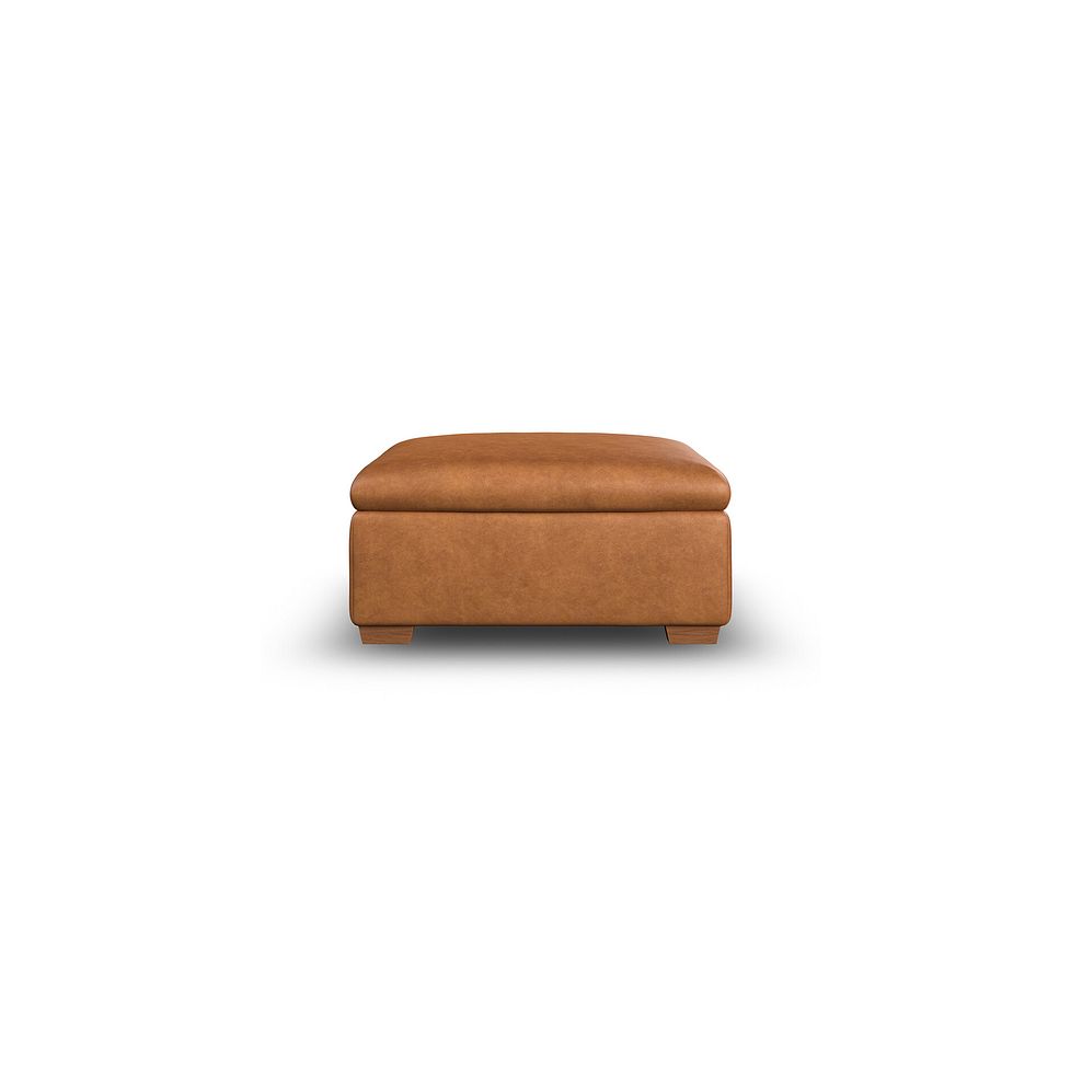 Selby Storage Footstool in Virgo Cognac Leather 4