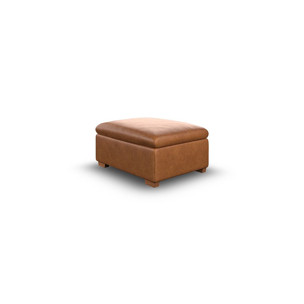 Selby Storage Footstool in Virgo Cognac Leather 5