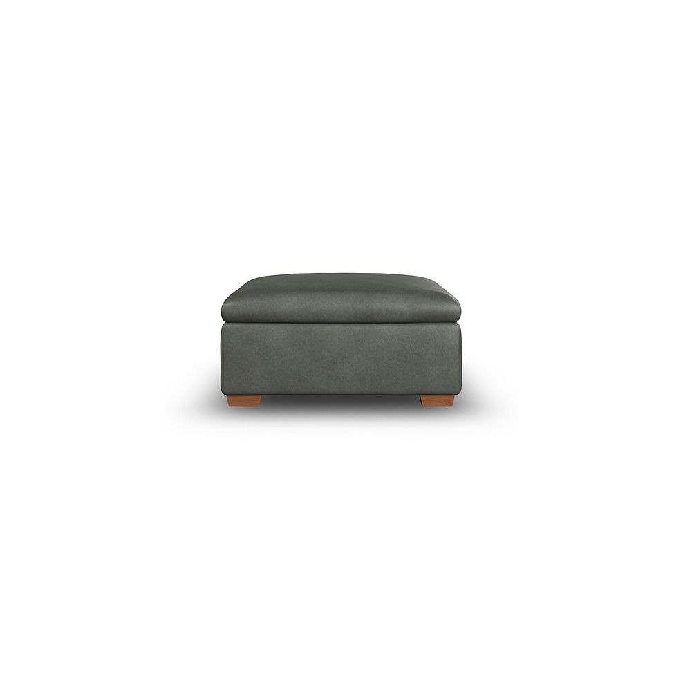 Selby Storage Footstool in Virgo Lead Leather 3