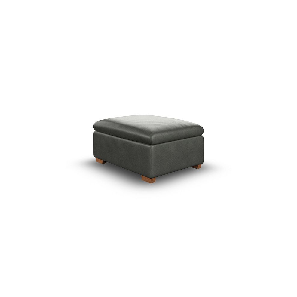 Selby Storage Footstool in Virgo Lead Leather 4