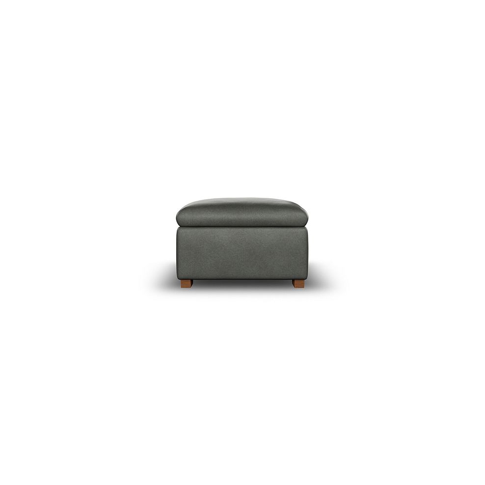 Selby Storage Footstool in Virgo Lead Leather 5