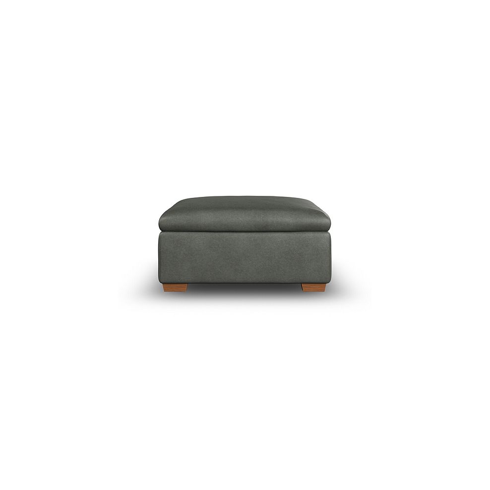 Selby Storage Footstool in Virgo Lead Leather 3