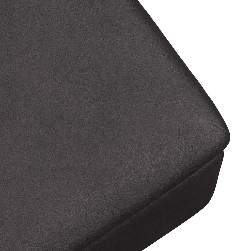 Selby Storage Footstoolin Virgo Black Leather 9