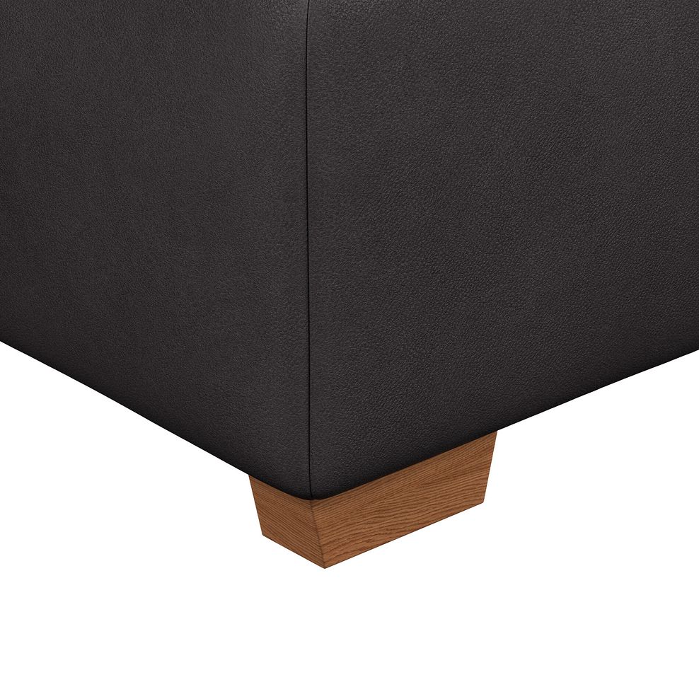 Selby Storage Footstoolin Virgo Black Leather 10