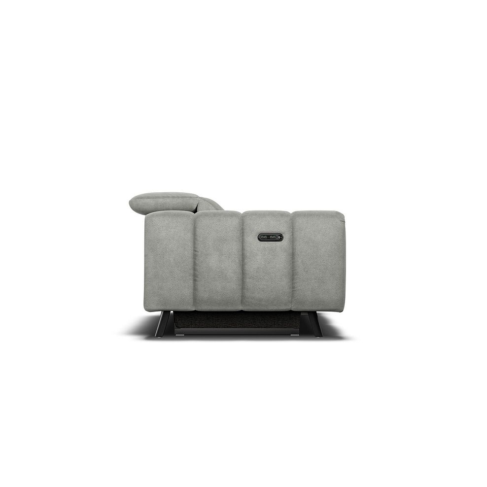 Seymour 2 Seater Recliner Sofa With Power Headrest in Billy Joe Dove Grey Fabric 7