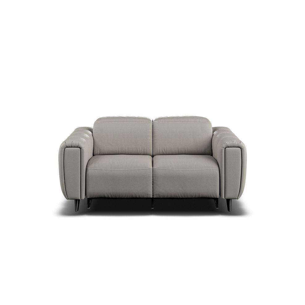 Seymour 2 Seater Recliner Sofa With Power Headrest in Taupe Leather 6