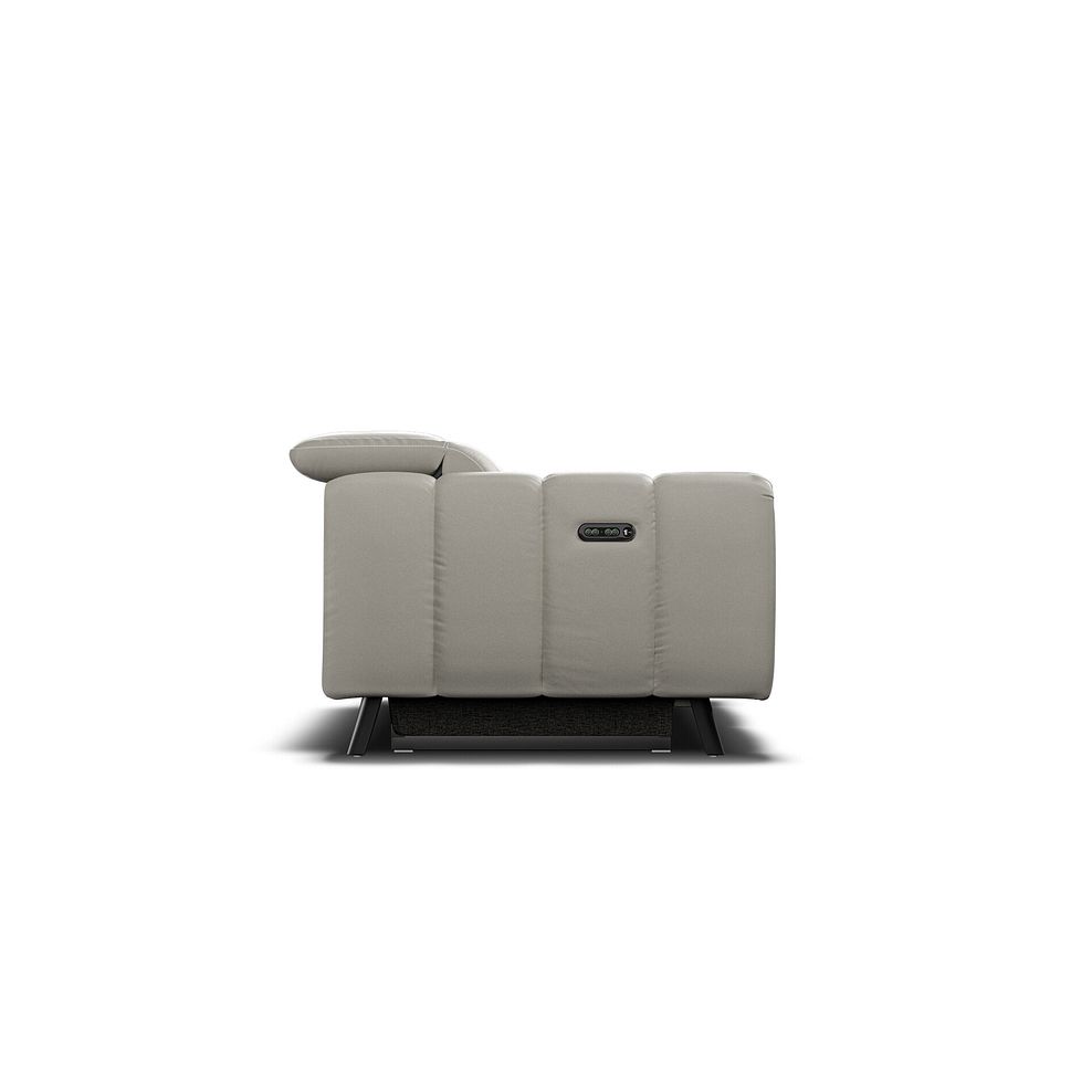 Seymour 2 Seater Recliner Sofa With Power Headrest in Taupe Leather 7