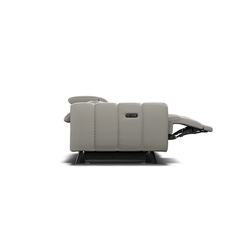 Seymour 2 Seater Recliner Sofa With Power Headrest in Taupe Leather 8