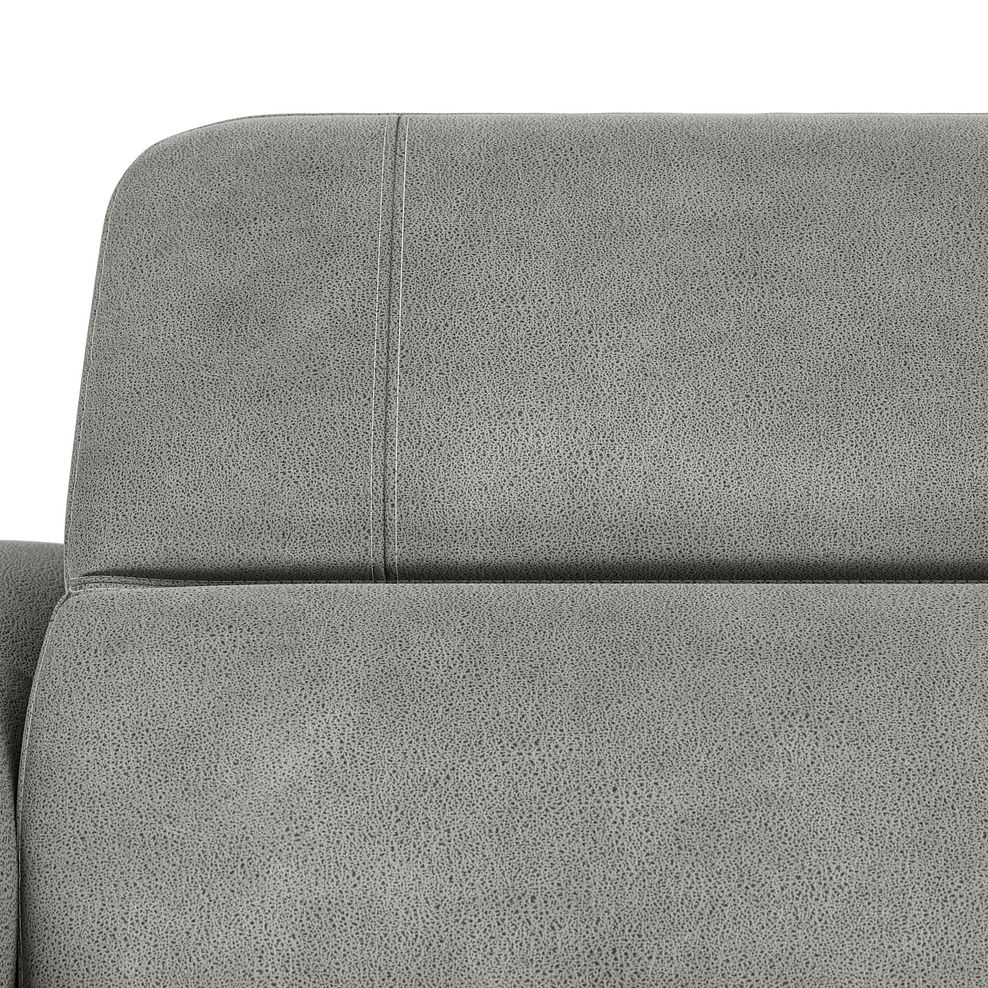 Seymour 3 Seater Recliner Sofa With Power Headrest in Billy Joe Dove Grey Fabric 12