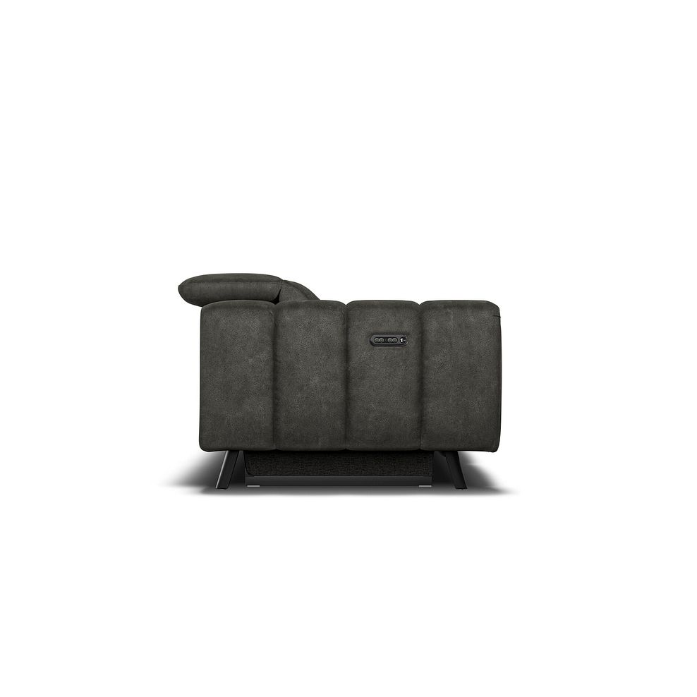 Seymour 3 Seater Recliner Sofa With Power Headrest in Billy Joe Grey Fabric 7