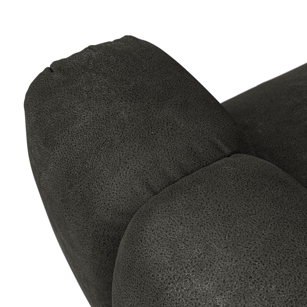 Seymour 3 Seater Recliner Sofa With Power Headrest in Billy Joe Grey Fabric 9