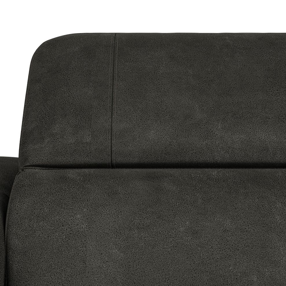 Seymour 3 Seater Recliner Sofa With Power Headrest in Billy Joe Grey Fabric 12