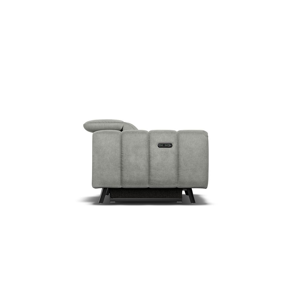 Seymour Recliner Armchair With Power Headrest in Billy Joe Dove Grey Fabric 6