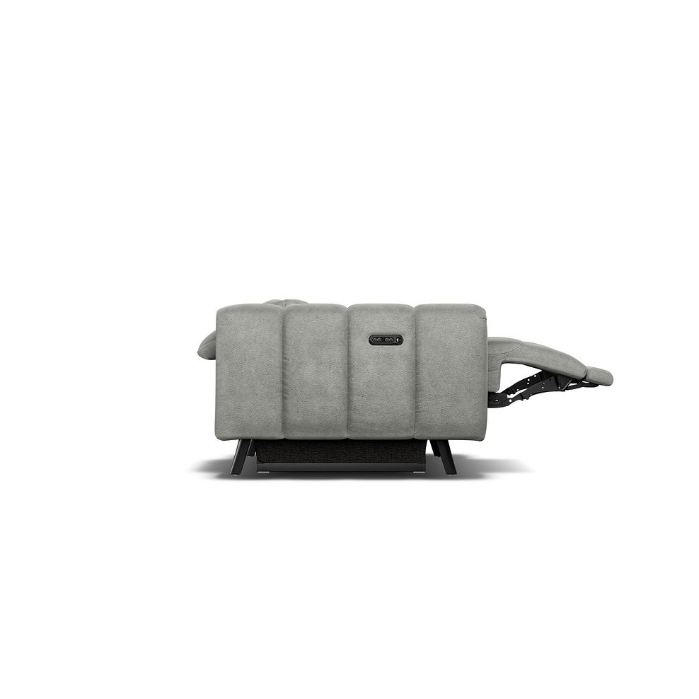 Seymour Recliner Armchair With Power Headrest in Billy Joe Dove Grey Fabric 7