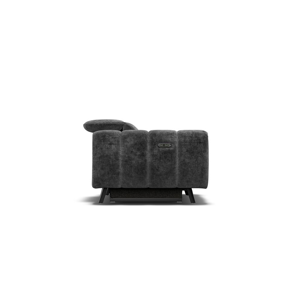 Seymour Recliner Armchair With Power Headrest in Descent Charcoal Fabric 6