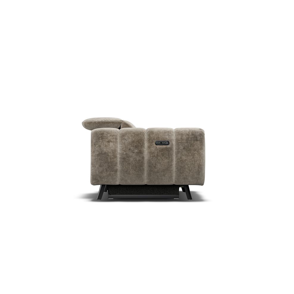 Seymour Recliner Armchair With Power Headrest in Descent Taupe Fabric 6