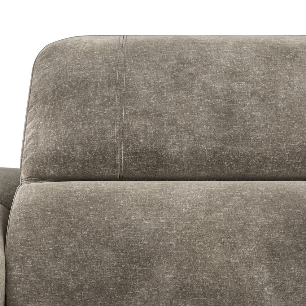 Seymour Recliner Armchair With Power Headrest in Descent Taupe Fabric 10