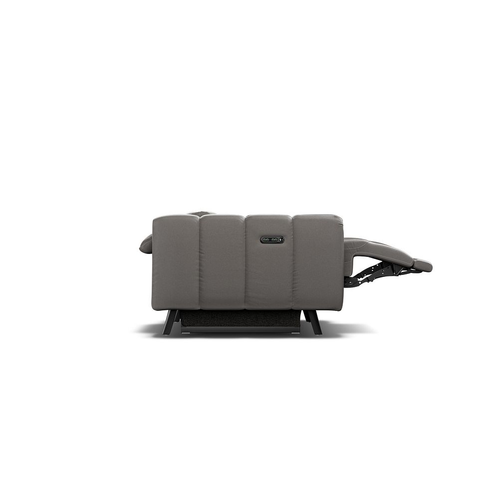 Seymour Recliner Armchair With Power Headrest in Elephant Grey Leather 7