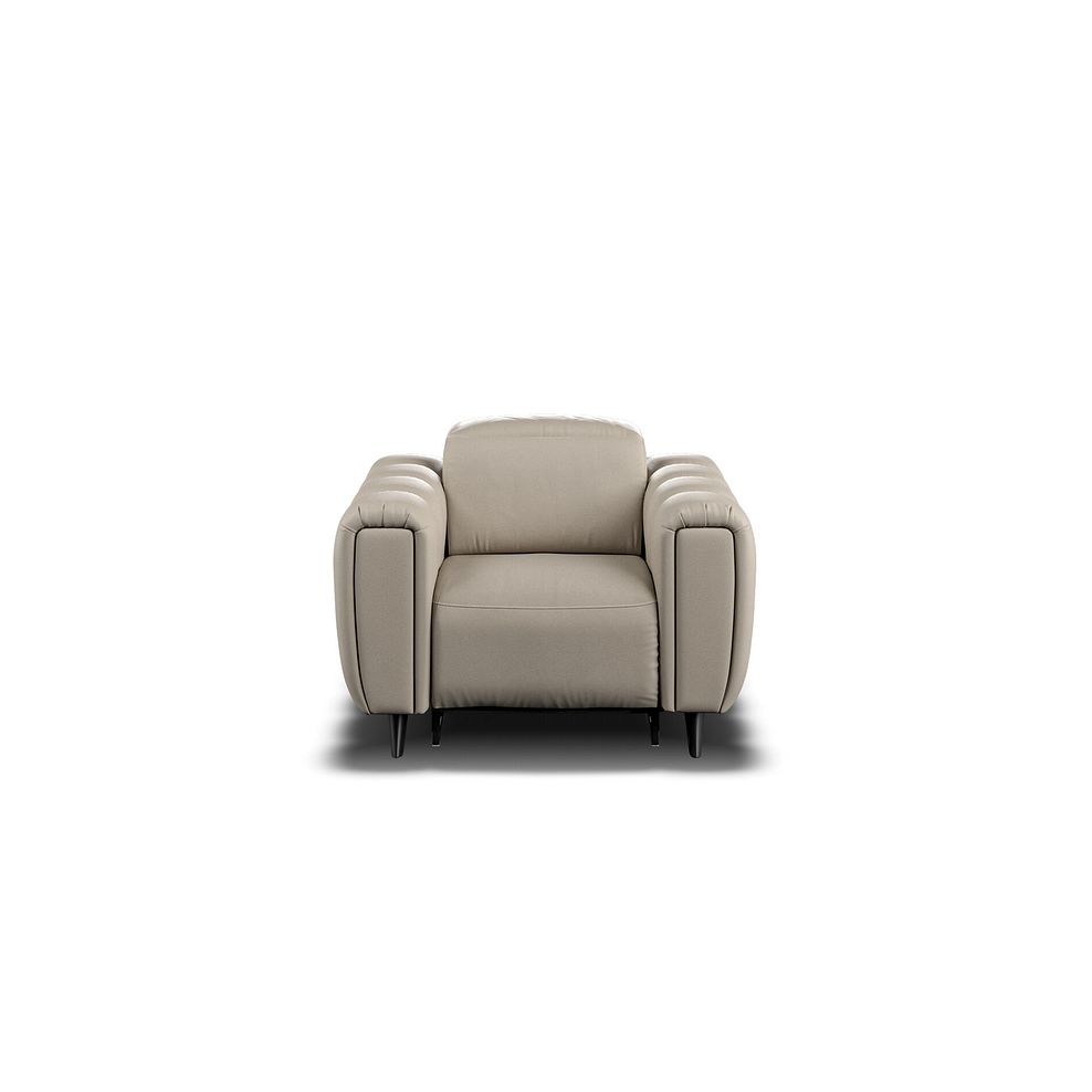 Seymour Recliner Armchair With Power Headrest in Pebble Leather 5