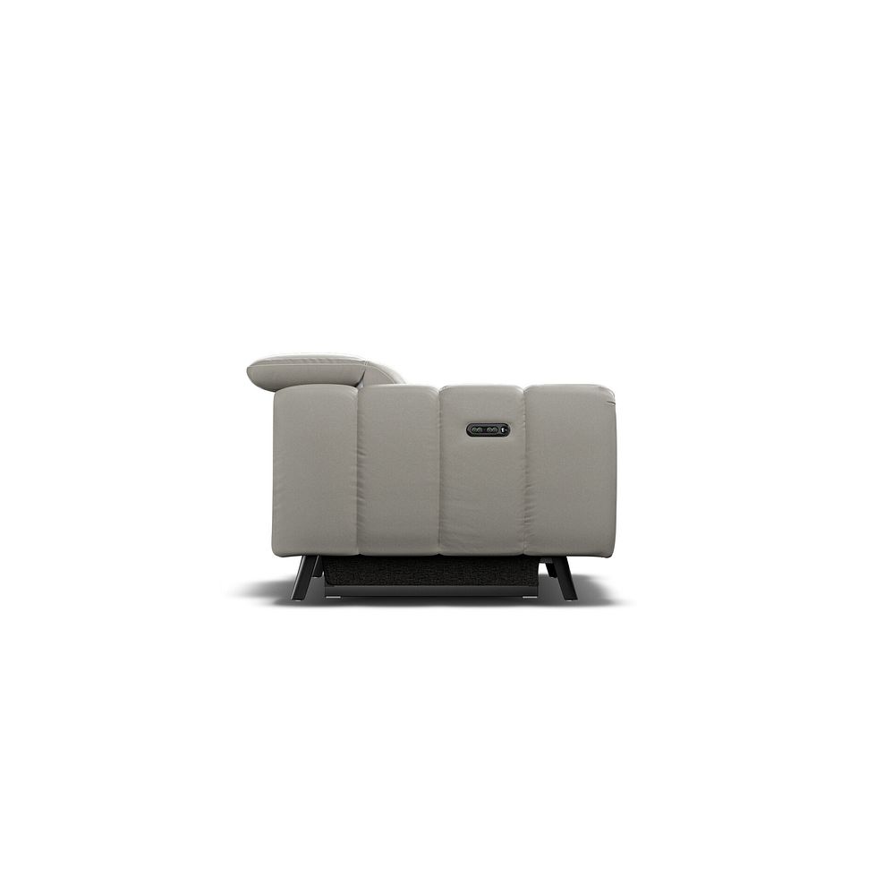 Seymour Recliner Armchair With Power Headrest in Taupe Leather 6