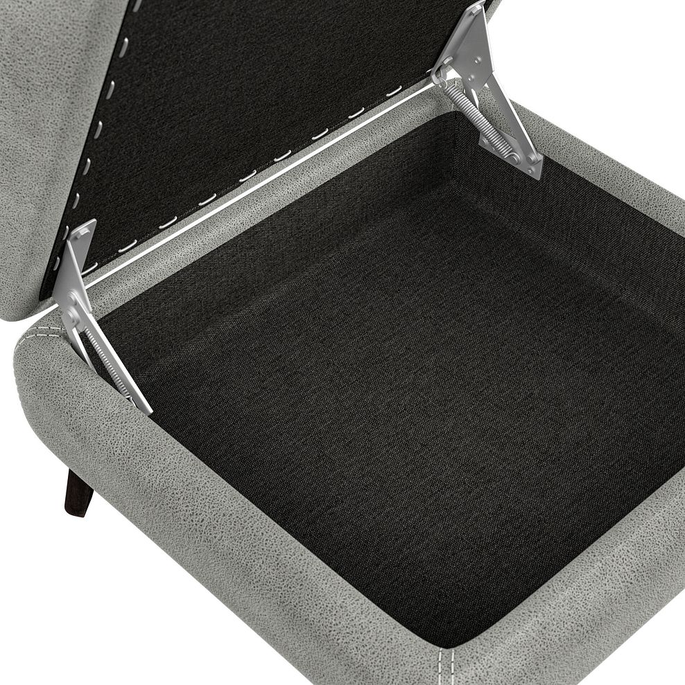 Seymour Storage Footstool in Billy Joe Dove Grey Fabric 6
