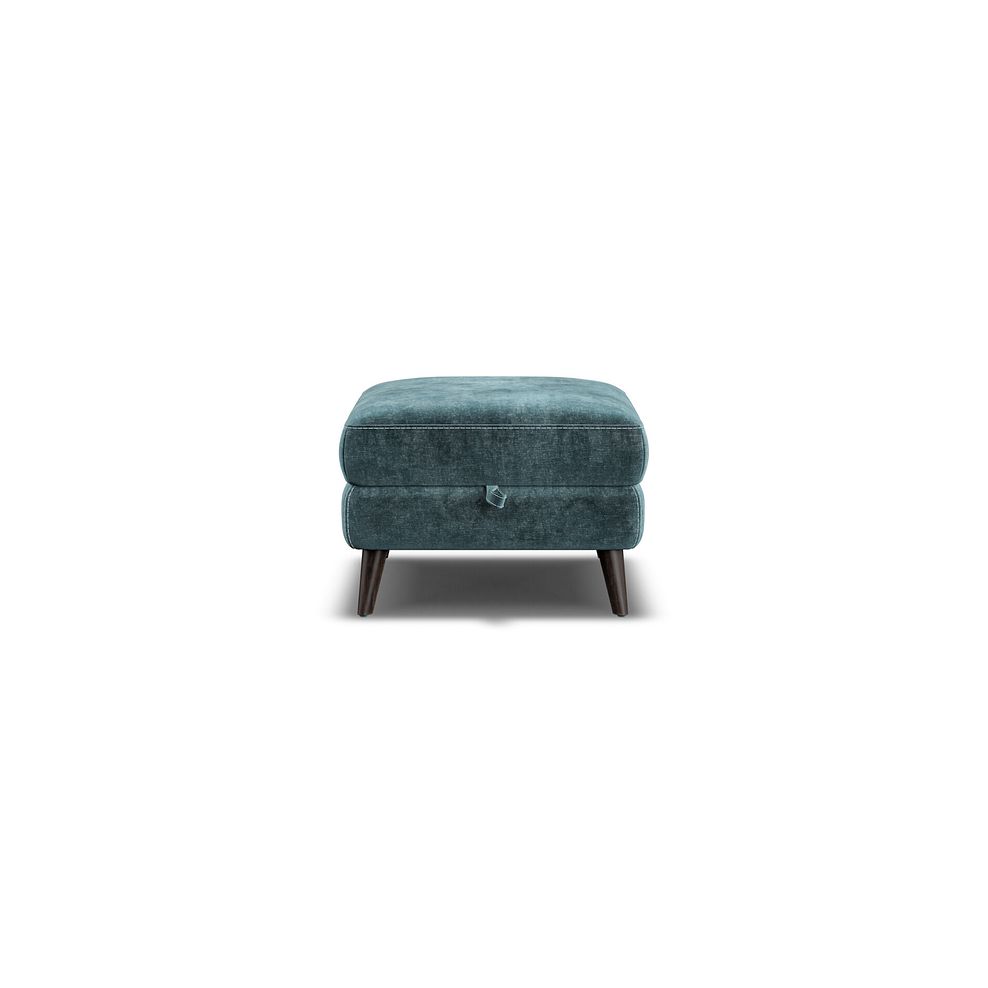 Seymour Storage Footstool in Descent Blue Fabric 5