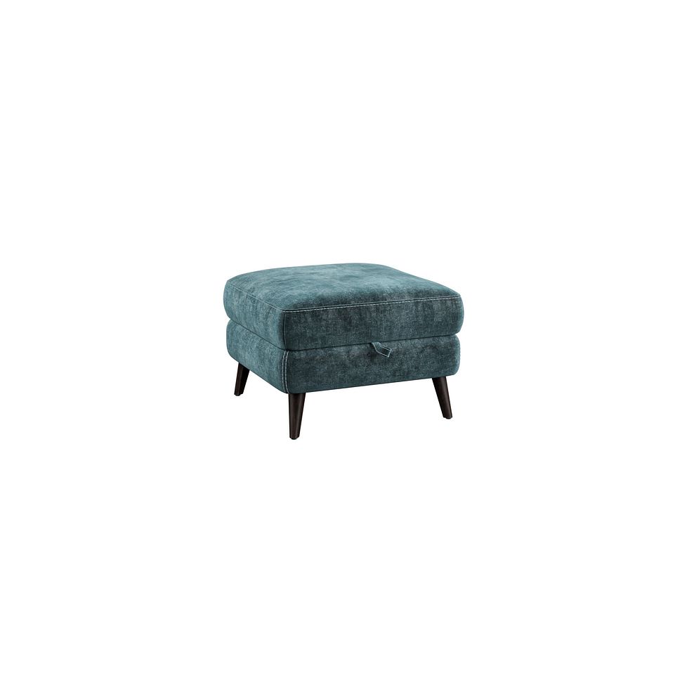Seymour Storage Footstool in Descent Blue Fabric 3