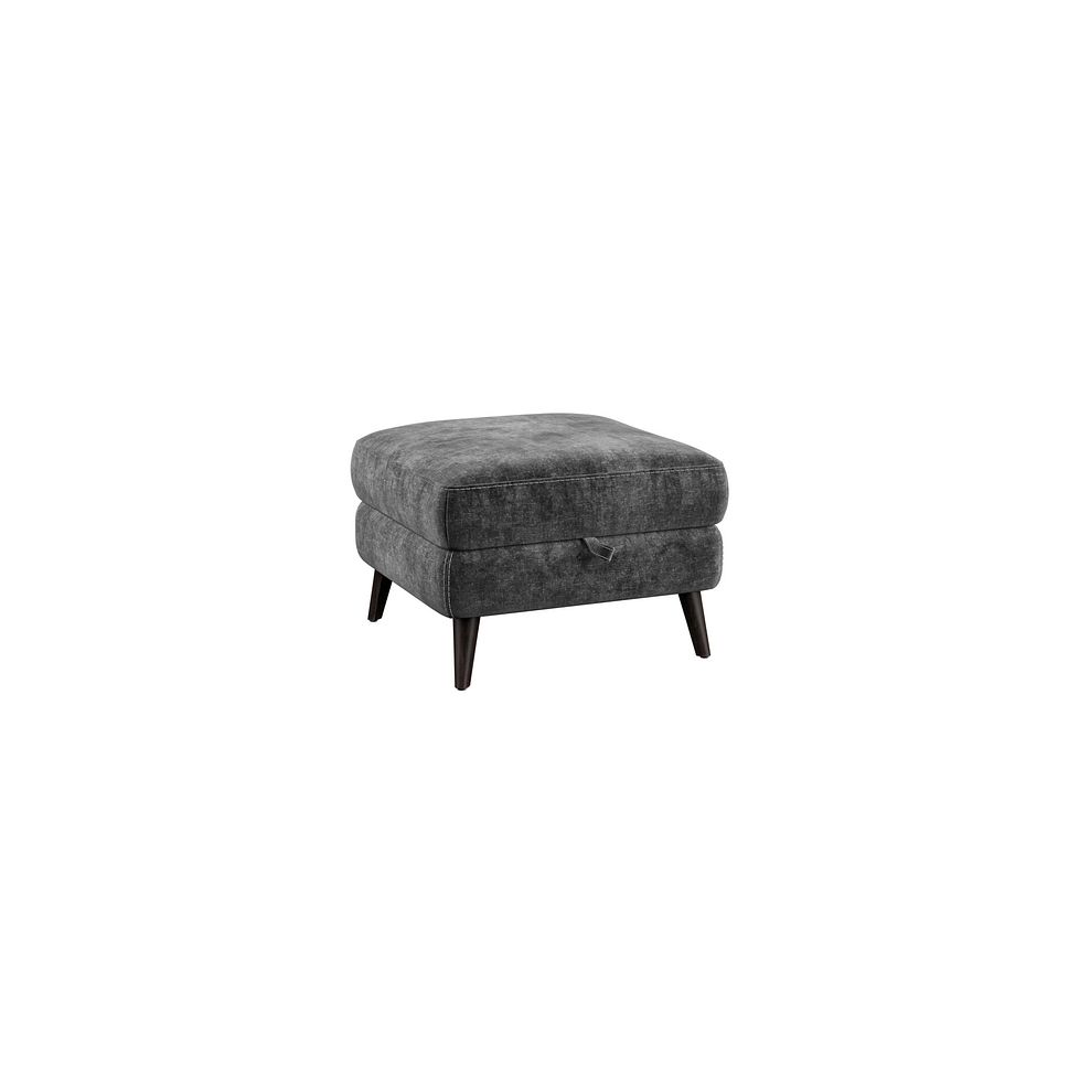 Seymour Storage Footstool in Descent Charcoal Fabric 1