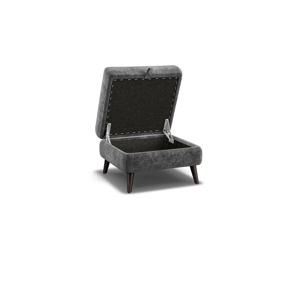 Seymour Storage Footstool in Descent Charcoal Fabric 2