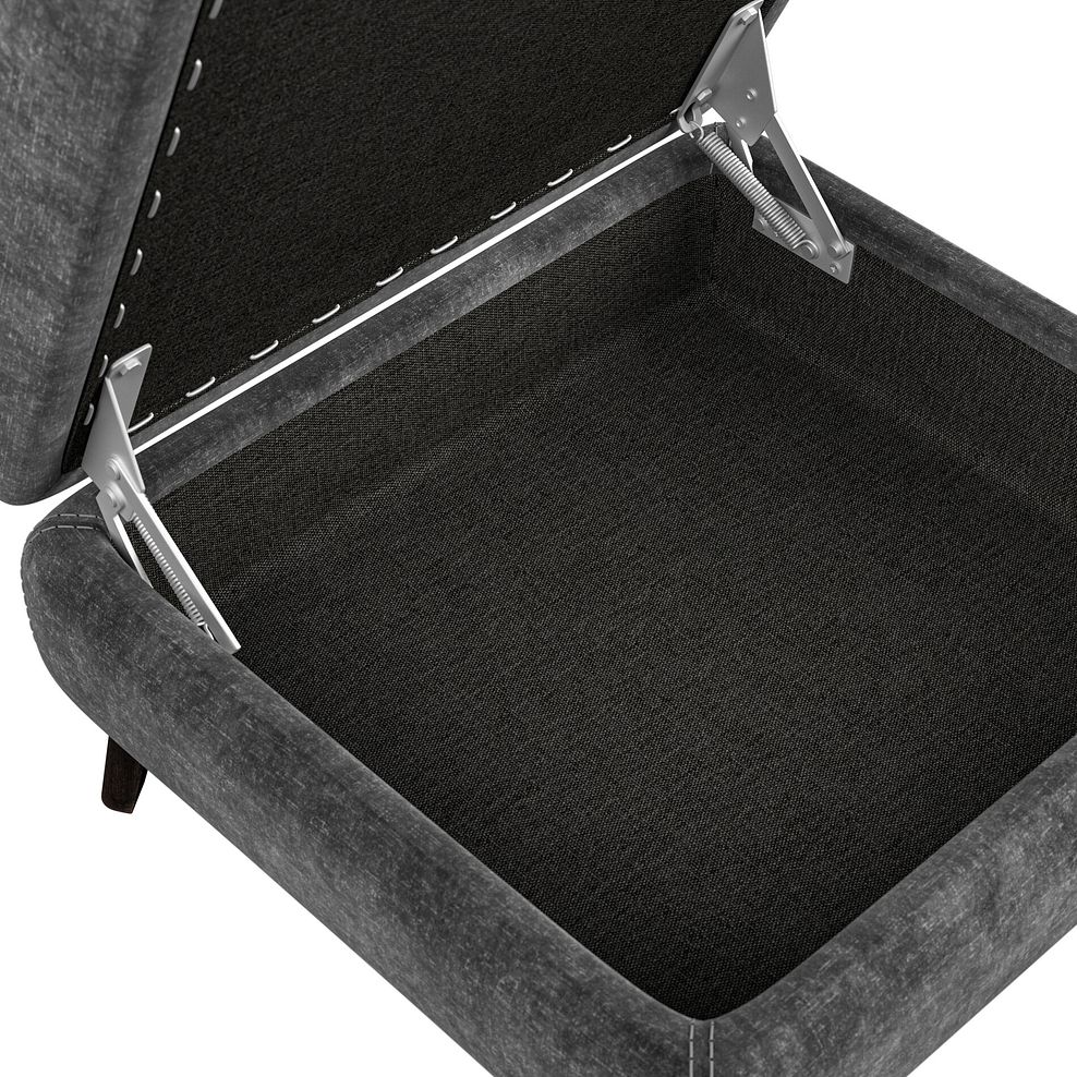 Seymour Storage Footstool in Descent Charcoal Fabric 6