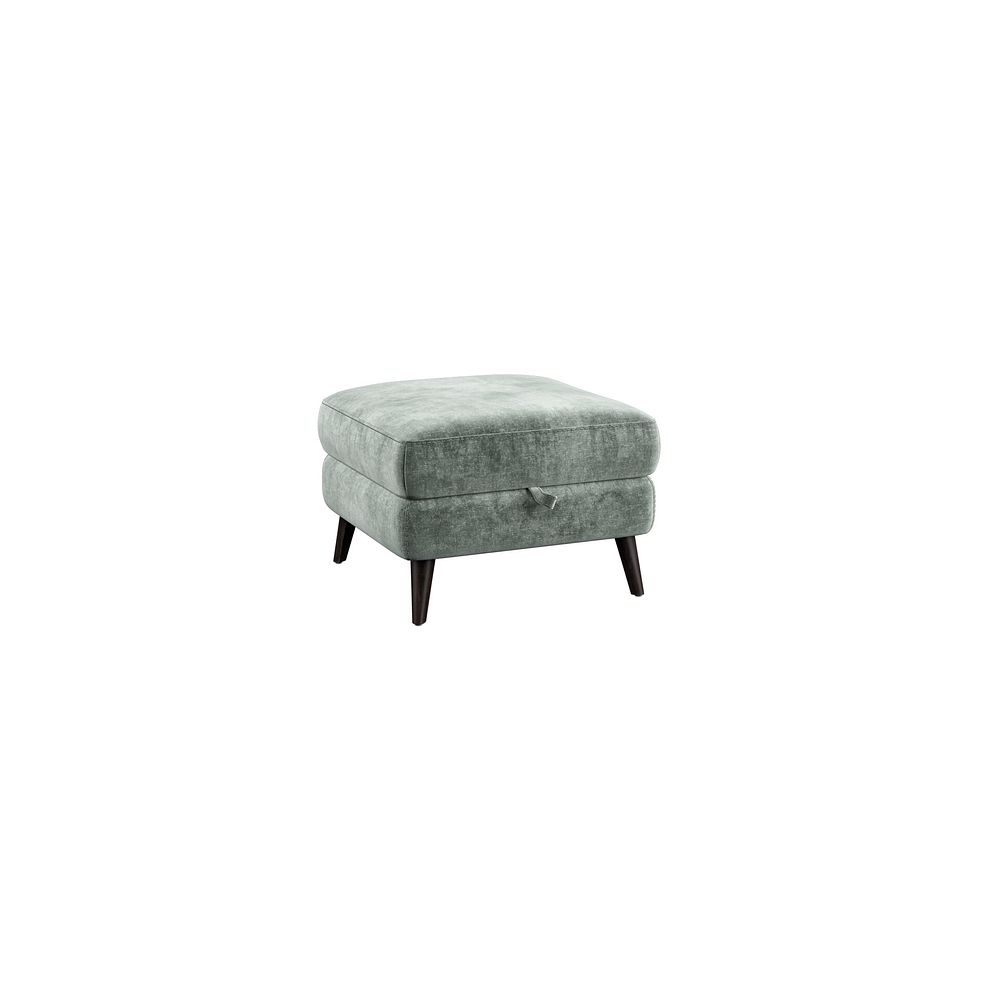 Seymour Storage Footstool in Descent Pewter Fabric 1
