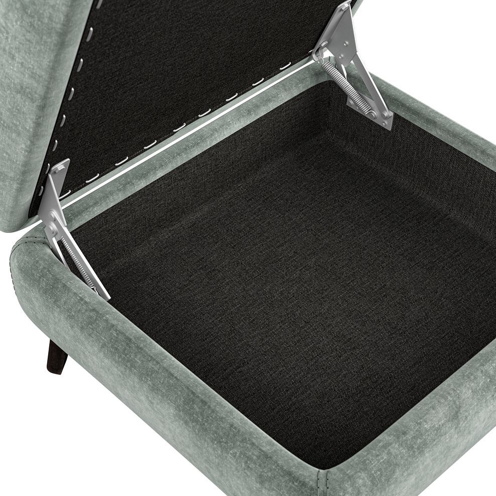 Seymour Storage Footstool in Descent Pewter Fabric 6