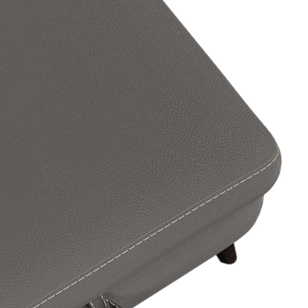 Seymour Storage Footstool in Elephant Grey Leather 4