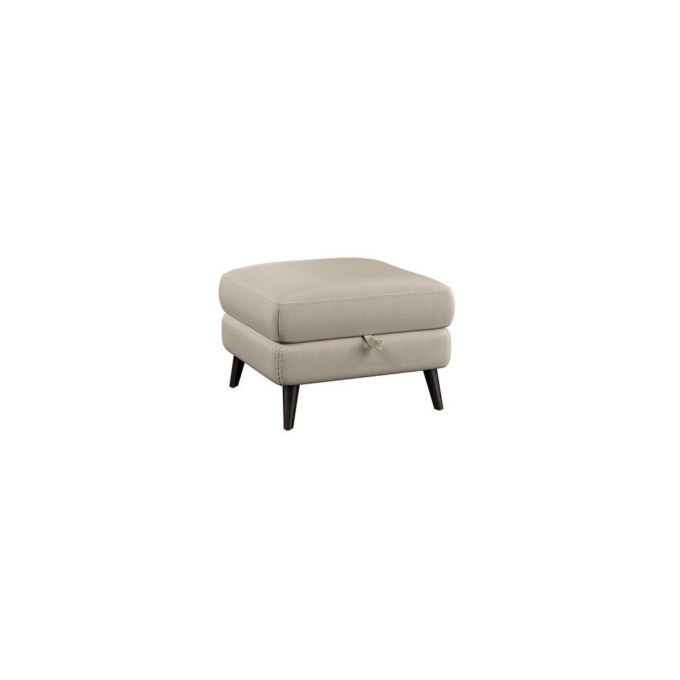 Seymour Storage Footstool in Pebble Leather 1