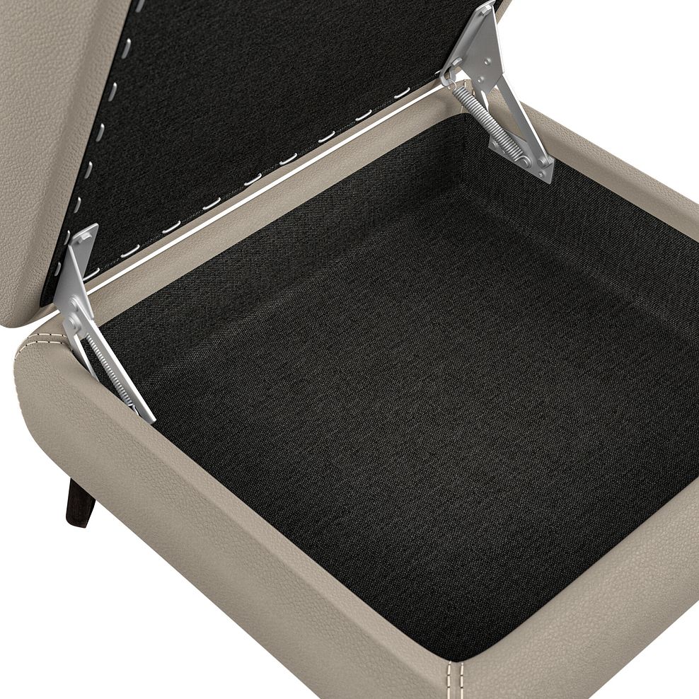 Seymour Storage Footstool in Pebble Leather 6