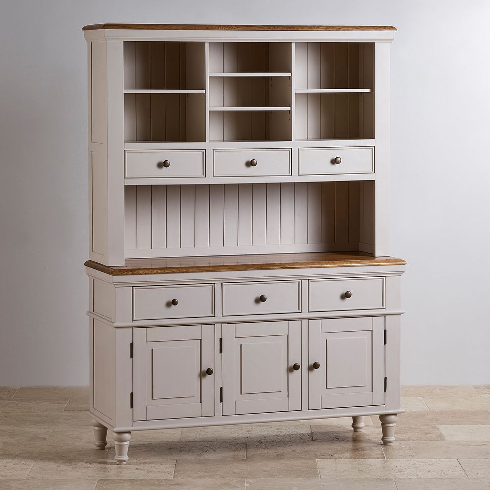 Shay Rustic Oak and Painted Large Dresser 2
