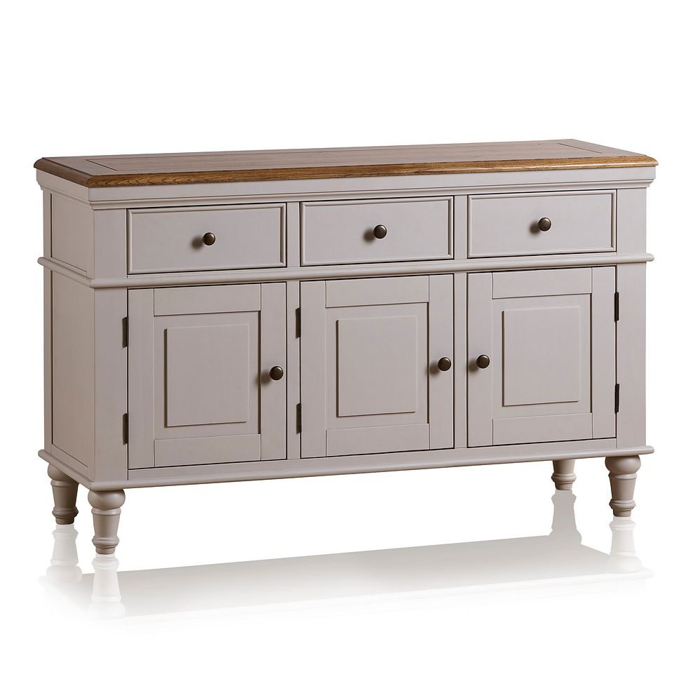 Shay Rustic Oak and Painted Large Sideboard Thumbnail 1