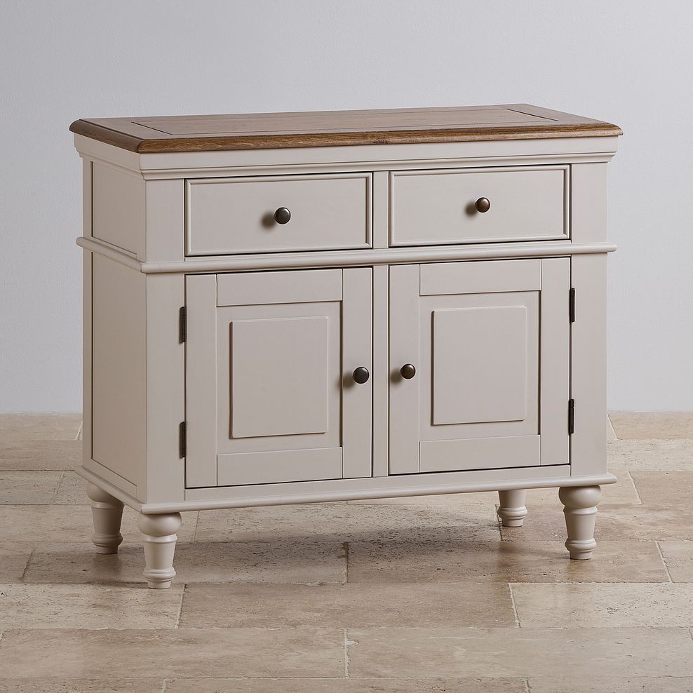 Shay Rustic Oak and Painted Small Sideboard 2