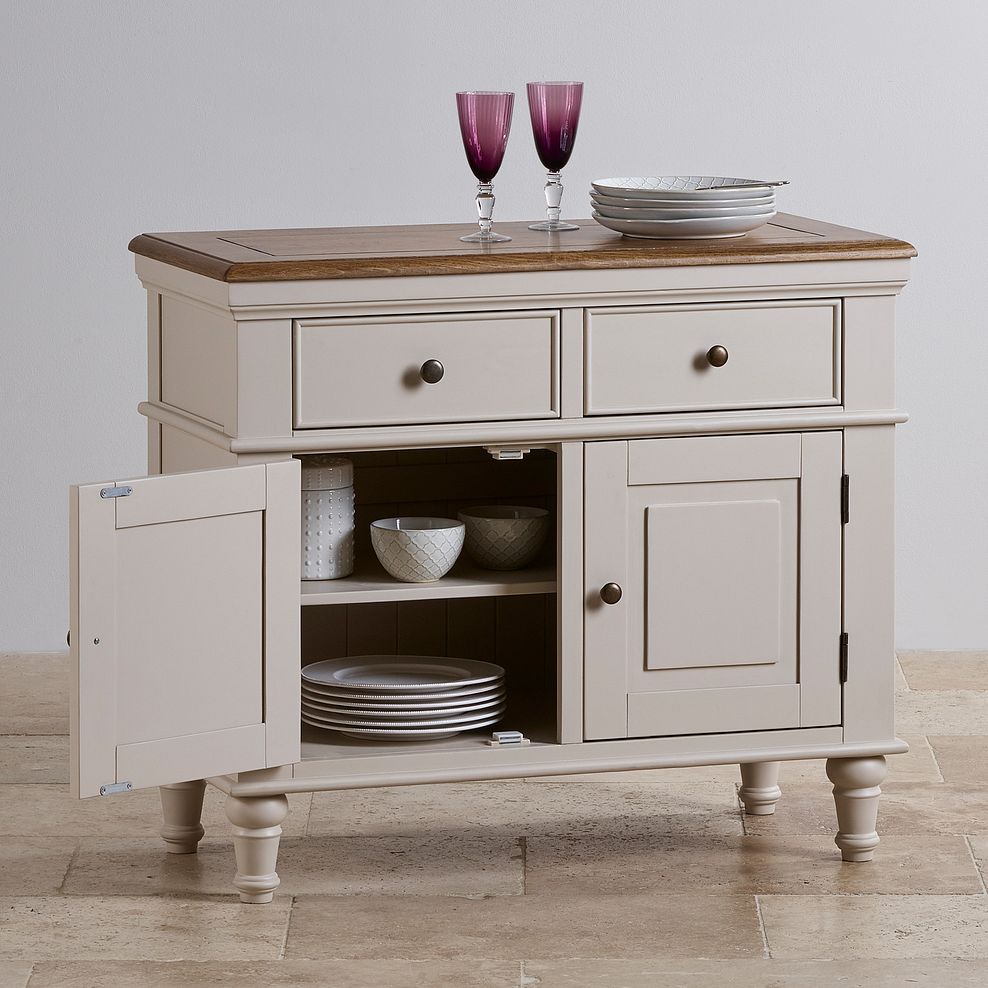 Shay Rustic Oak and Painted Small Sideboard Thumbnail 3