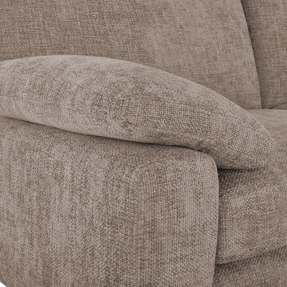 Shelby Linen LeftHand Corner Sofa Oak Furnitureland