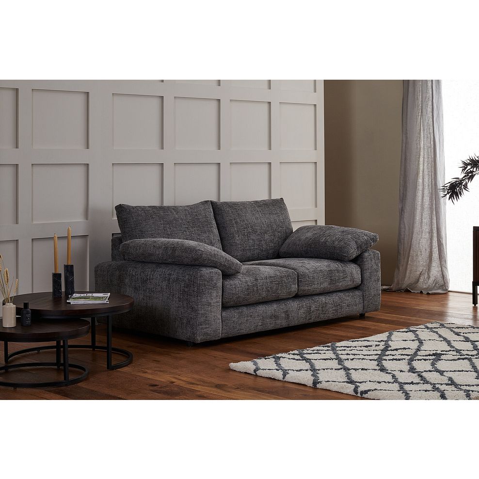 Shelby 2 Seater Sofa in Platinum Fabric 1