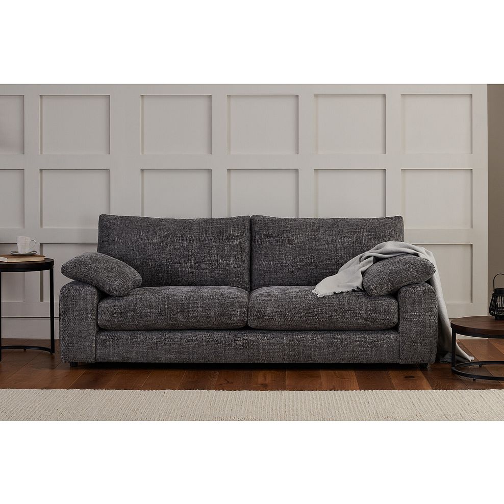 Shelby 3 Seater Sofa in Platinum Fabric 2