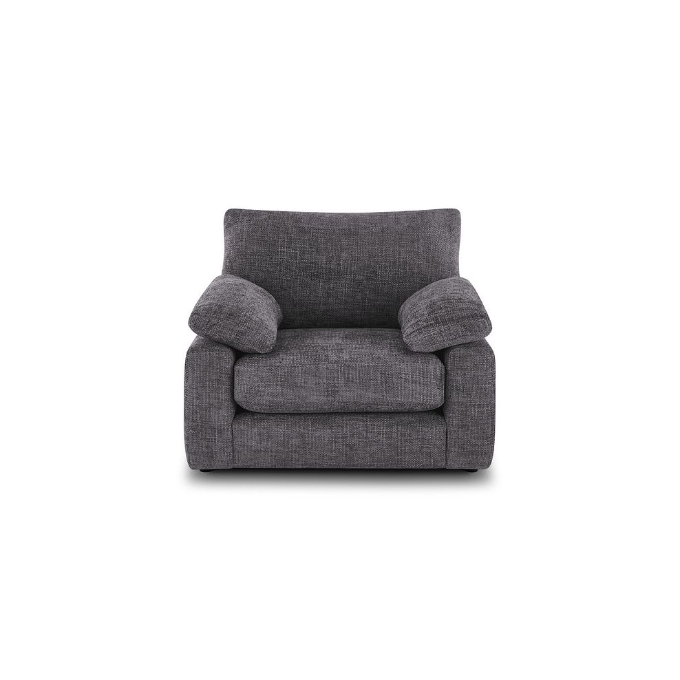 Shelby Armchair in Platinum Fabric 4