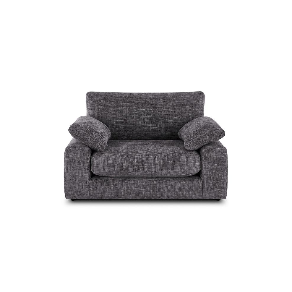 Shelby Loveseat in Platinum Fabric 4