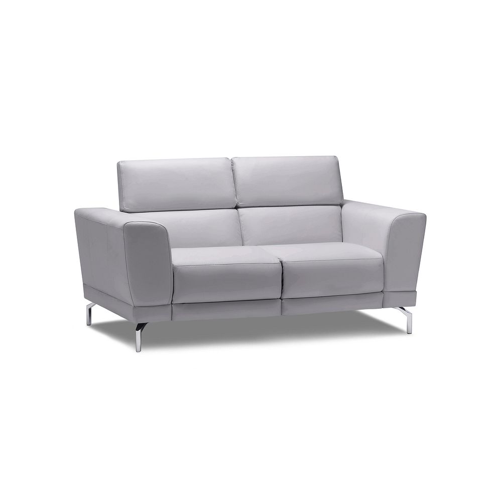 Sienna 2 Seater Sofa in Grey Leather Thumbnail 2