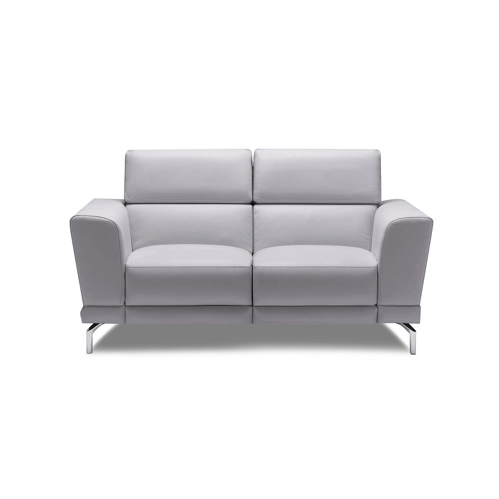 Sienna 2 Seater Sofa in Grey Leather 4